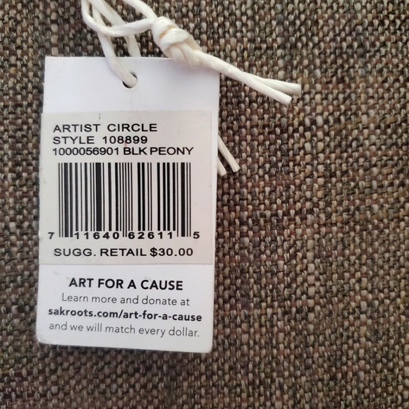 Sakroots floral PVC zip-around wallet in black peony, NWT - Picture 10 of 12